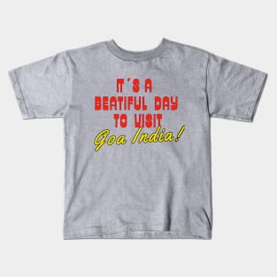 Goa India. Gift ideas for the travel enthusiast. Kids T-Shirt